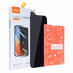 6D Pro Veason Privacy Glass - iPhone 17 musta