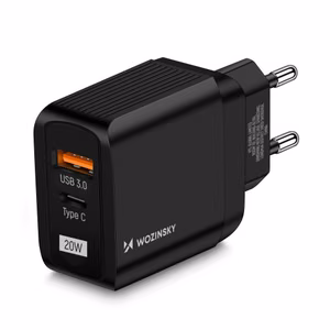 Laturi Wozinsky GaN musta 20W (USB / USB-C)