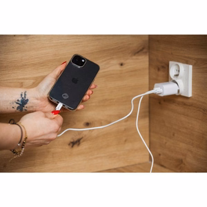 Kaapeli USB C - USB C Forcell F-Energy QC4.0 PD 3A 60W 1 m C338 valkoinen