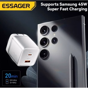 Charger Essager "Color" White 70W (PD / QC3.0)