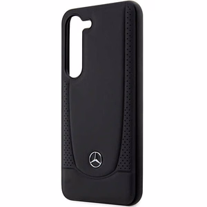Mercedes Leather Urban Suojakuori Samsung Galaxy S23:lle - musta