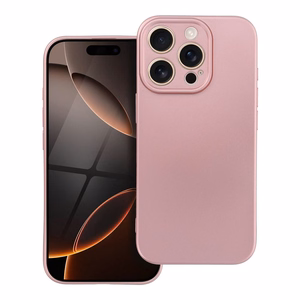Metallinen Suojakuori iPhone 16 PRO:lle vaaleanpunainen