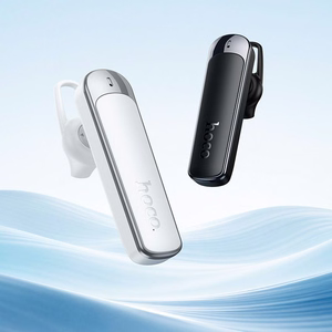 Hoco E201 -langaton monokuulokemikrofoni, ENC, Bluetooth 6.0, 130 mAh, valkoinen