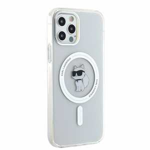 Karl Lagerfeld IML Choupette MagSafe suojakuori iPhone 12 / 12 Pro:lle - läpinäkyvä