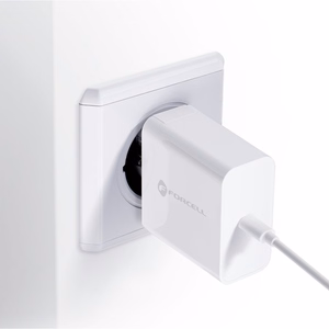 Puhelinlaturi Forcell F-Energy USB C QC4.0 PD 3A 45W TFK-TC-45WPD valkoinen