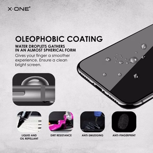 Karkaistu lasi X-ONE - iPhone X/Xs:lle 3D Full Cover musta