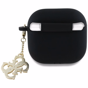 Guess 4G Charm Suojakuori AirPods 4 - Musta