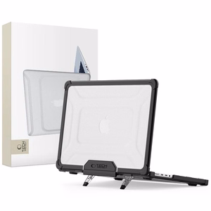 Tech-Protect SmartShell Pro Suojakuori Macbook Pro 14 M1 / M2 / M3 / M4 / M5 2021-2025:lle - Musta ja Läpinäkyvä