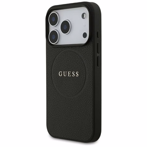 Guess Grained Gold Ring MagSafe suojakuori mallille iPhone 18 Pro / 17 Pro – väri: musta