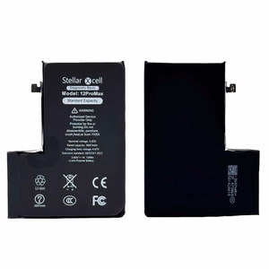 StellarXcell Diagnostic -akku Apple iPhone 12 Pro Max -puhelimeen, 3687 mAh (vakiokapasiteetti + laadukas BMS-kopio)