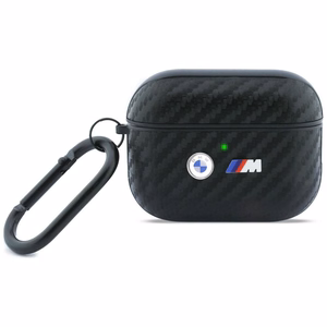 BMW Carbon Metal Logo suojakuori AirPods Pro 3:lle - musta