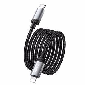 Kaapeli USB-C Lightning Hoco PD 27W 1 m X117 musta