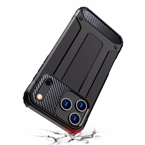 Hybrid Armor Suojakuori iPhone 17 Pro:lle - musta