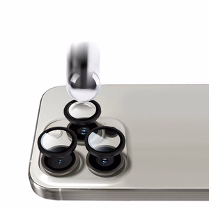 Tempered glass Tel Protect Titanium Lens 99% AR on camera for Iphone 13 Pro/13 Pro Max black (lens 3 pcs)