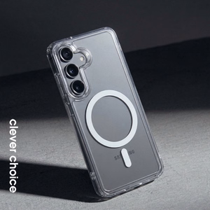 Crong Hybrid Clear Magnetic MagSafe case for Samsung Galaxy A36 / A37, clear