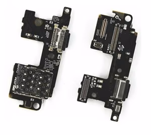 Flex Xiaomi Mi 11 latauspistokkeella ja mikrofonilla, SIM-kortin kontakti käytetty ORG