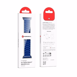 Strap to Apple Watch Forcell F-Design FA10 steel clasp 38 / 40 / 41 mm blue