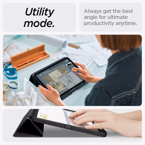Spigen Urban Fit suojakuori iPad Air 10.9'' (2020/2022) / 11'' (2024/2025/2026):lle - musta
