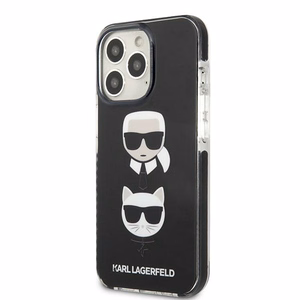 Karl Lagerfeld Karl&Choupette Head kotelo iPhone 13 Pro Max - musta - musta