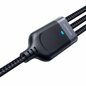 Joyroom S-A18 3in1 3.5A USB-A - Lightning+USB-C+MicroUSB Kaapeli 1.2m - Musta
