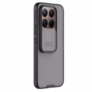 Nillkin CamShield Pro -suojakuori Xiaomi 15T Pro -mallille, läpikuultava musta