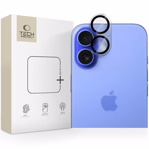 Tech-Protect Cam Fit+ kamerasuoja iPhone 16 / 16 Plus:lle - läpinäkyvä