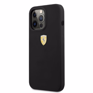 Ferrari FESSIHMP13LBK iPhone 13 Pro / 13 6.1" musta/musta kova Silikoninen Suojakuori MagSafe