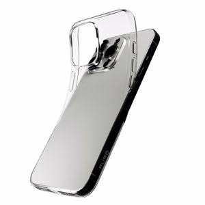 Puro 03 Nude Silikoninen Suojakuori iPhone 16 Pro Maxille - läpinäkyvä