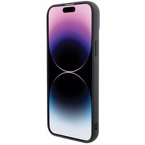 Karl Lagerfeld 3D Rubber Multi Logo Suojakuori iPhone 15 Plus:lle - musta