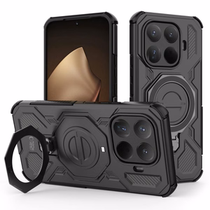 Tech-Protect TacticStand MagSafe Suojakuori Xiaomi 15T Pro:lle - Musta