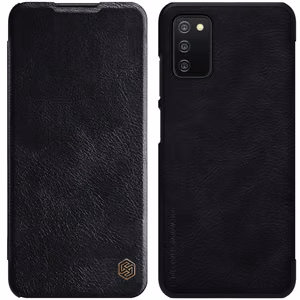 Nillkin Qin nahkainen holsteri tapauksessa Samsung Galaxy A03s musta