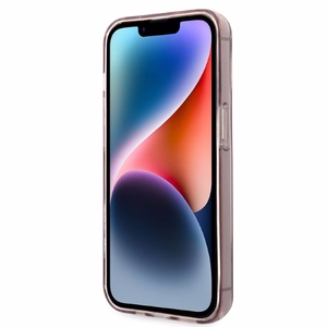Karl Lagerfeld Ikonik Choupette suojakuori iPhone 14 Pro Max:lle - vaaleanpunainen