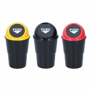 Dunlop auton roskakori, 400 ml, 10x17 cm, keltainen ja musta