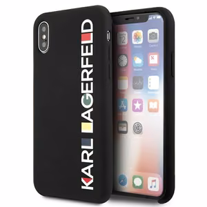 Karl Lagerfeld Glossy Bauhaus iPhone X/XS Suojakuori - Musta