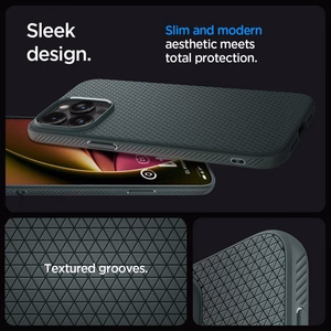 Spigen Liquid Air Suojakuori iPhone 16 Pro Max:lle - vihreä