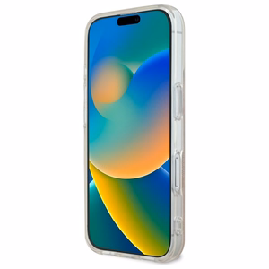Guess IML 4G MagSafe Suojakuori iPhone 16 Plus:lle - vaaleanpunainen