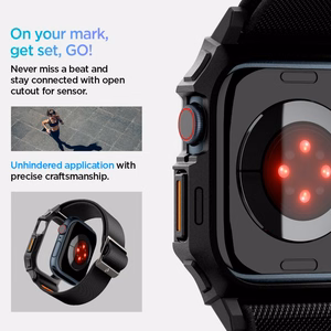 Spigen Lite Fit Pro Apple Watch 10 (42mm) Matta Musta