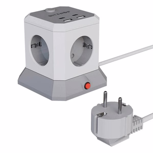 BlitzWolf BW-EC1 4x AC 2x USB-A 2x USB-C jatkokeskitin