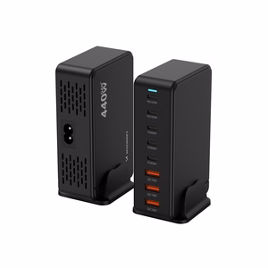 Wozinsky WSL-440 GaN QC3 Charging Station - 185W - Black