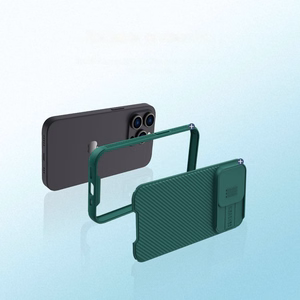 Nillkin CamShield Pro Case iPhone 14 Pro Max panssaroitu kansi kameran suojus sininen