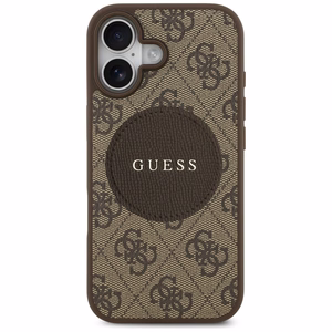 Guess 4G Circle Classic Logo MagSafe Suojakuori iPhone 17:lle - ruskea