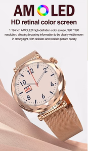 Blavec Smartwatch W-19 Liana HD AMOLED Voice Call (SWW19-RG) rose gold + 2 straps