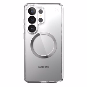 Speck Presidio Perfect-Clear Magnet suojakuori Samsung Galaxy S26 Ultra -laitteelle, Clear / Silver -värinen