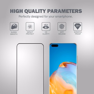 Crong 3D Armour Glass 9H full-screen tempered-glass protector for Huawei P40 Pro with installation frame