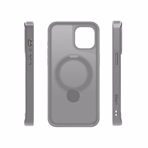 Etteri Matte Mag Ring kuori iPhone 12 / 12 Pro 6,1 harmaa