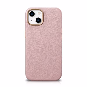 iCarer Litchi Premium Nahkakotelo iPhone 14 Plus Magneettinen nahkakotelo MagSafe Pink (WMI14220711-PK)