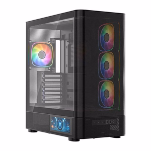 MODECOM Volcano AQ400 ARGB Midi musta