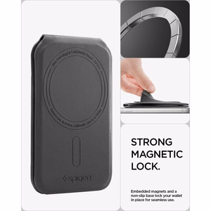 Spigen Slim Fold S314-4 MagSafe-magneettikorttikotelo puhelimelle – musta