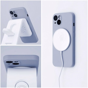 Suojakuori Samsung A37:lle Silicone Mag Cover MagSafe-yhteensopiva vaaleansininen
