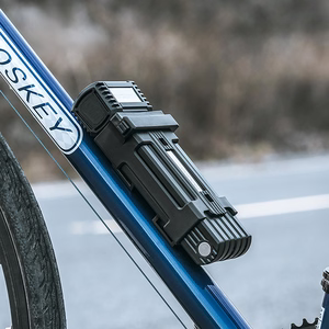 Rockbros LKXR2006 taitettava avaimellinen polkupyörän lukko – musta